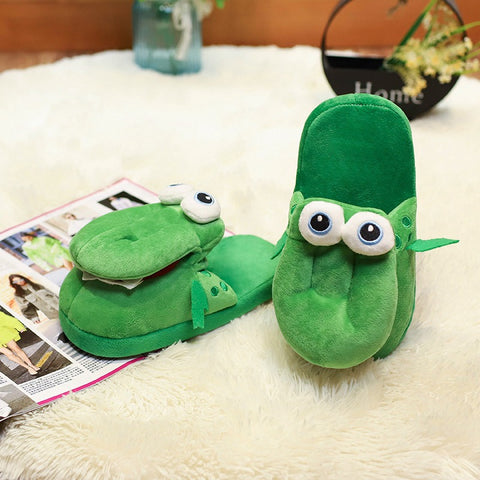 Image of crocodile cotton slippers
