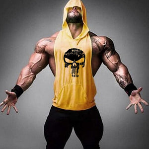 Skull Bodybuilding Stringer Tank Tops