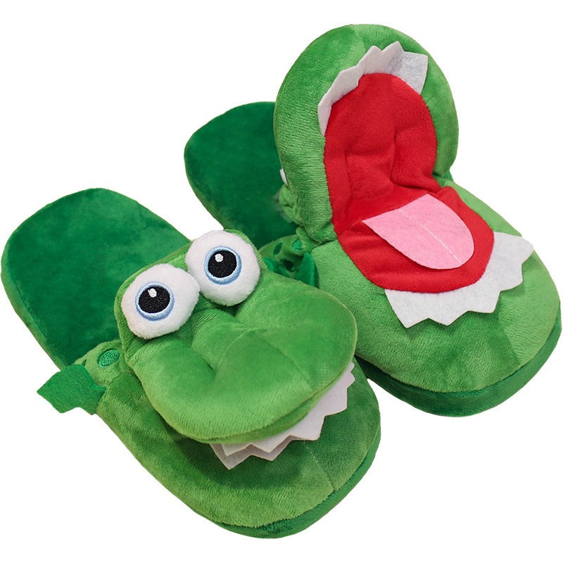 crocodile cotton slippers