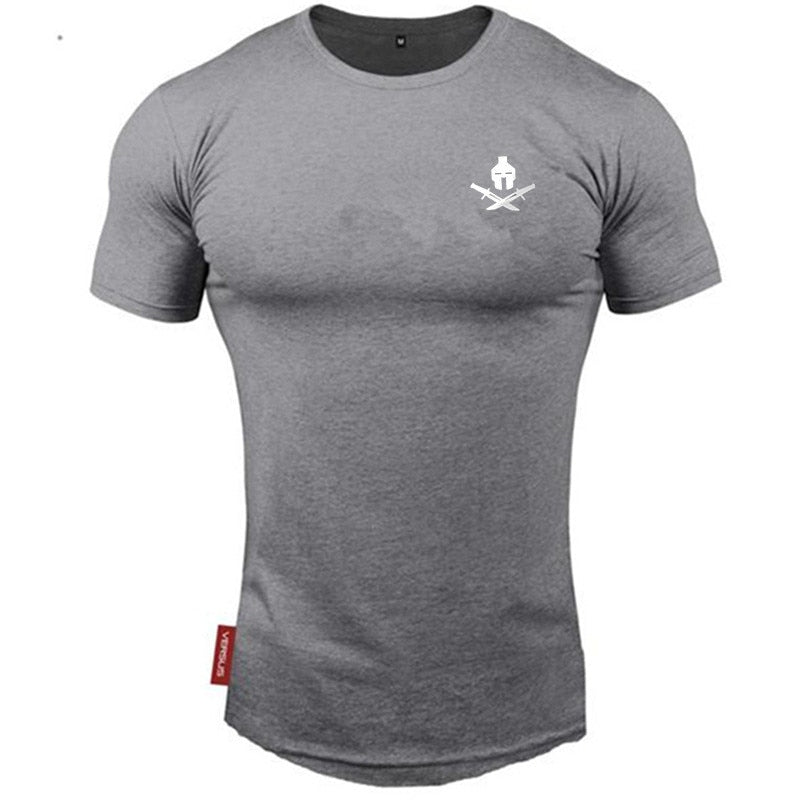 O-neck t-shirt cotton bodybuilding Sport shirts