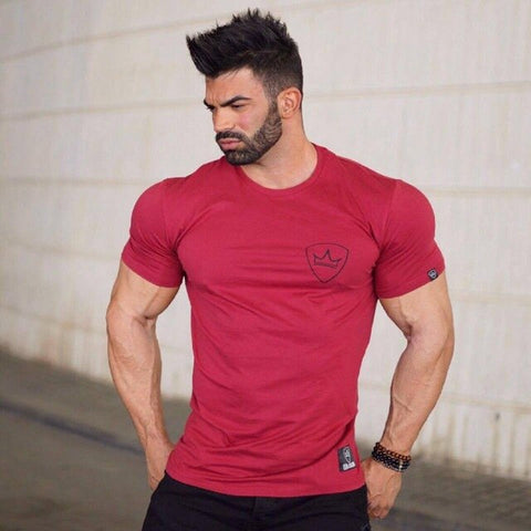 Image of Men Cotton Dry Fit Gym Training T shirt