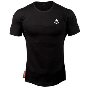 O-neck t-shirt cotton bodybuilding Sport shirts