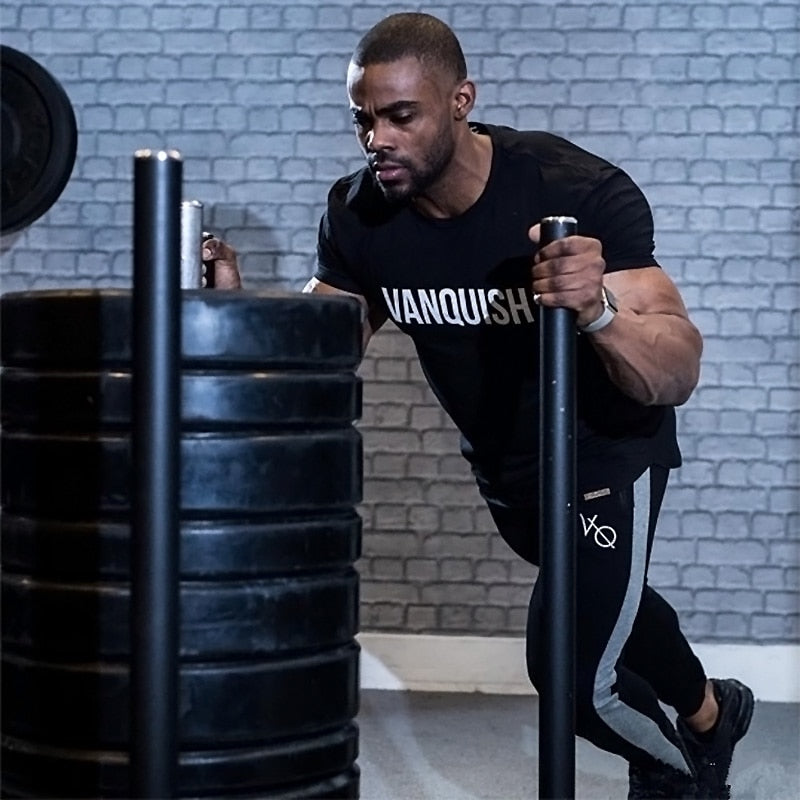 Men Cotton Dry Fit Gym Training T shirt