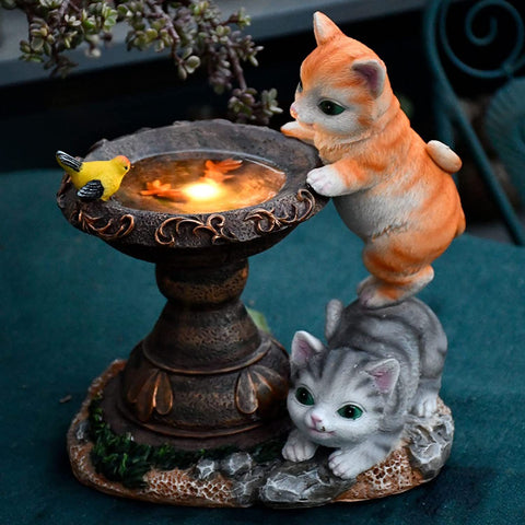 Image of Solar Resin Garden Decoration Rabbit Animal Statue