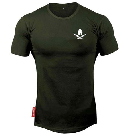 Image of O-neck t-shirt cotton bodybuilding Sport shirts