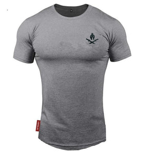 O-neck t-shirt cotton bodybuilding Sport shirts