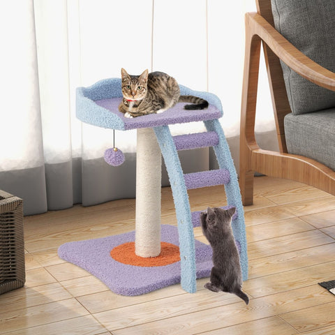 Image of 2-Tier Modern Cat Tree Tower for Indoor Cats