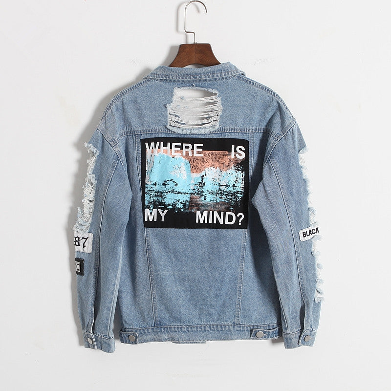 Vintage Wash Water Denim Jacket.