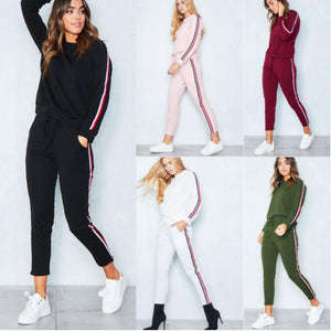 2 Piece Clothing Set Leisure Sports Suit Sweatshirt+Pants Tracksuit.