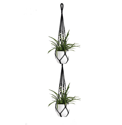 Image of Handmade Macrame Plant Hanger Wall Decoration