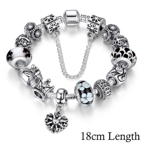Image of Silver Charms Bracelet & Bangles