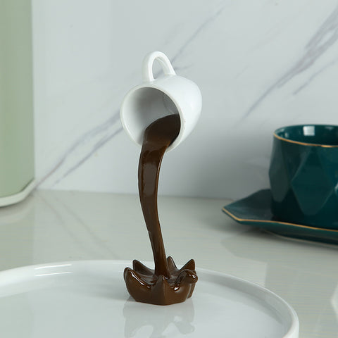 Image of Coffee Cup Hanging Spoof 3D Three-Dimensional