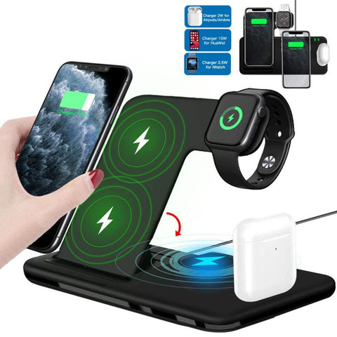 Image of 15W Qi Fast Wireless Charger Stand For iPhone.