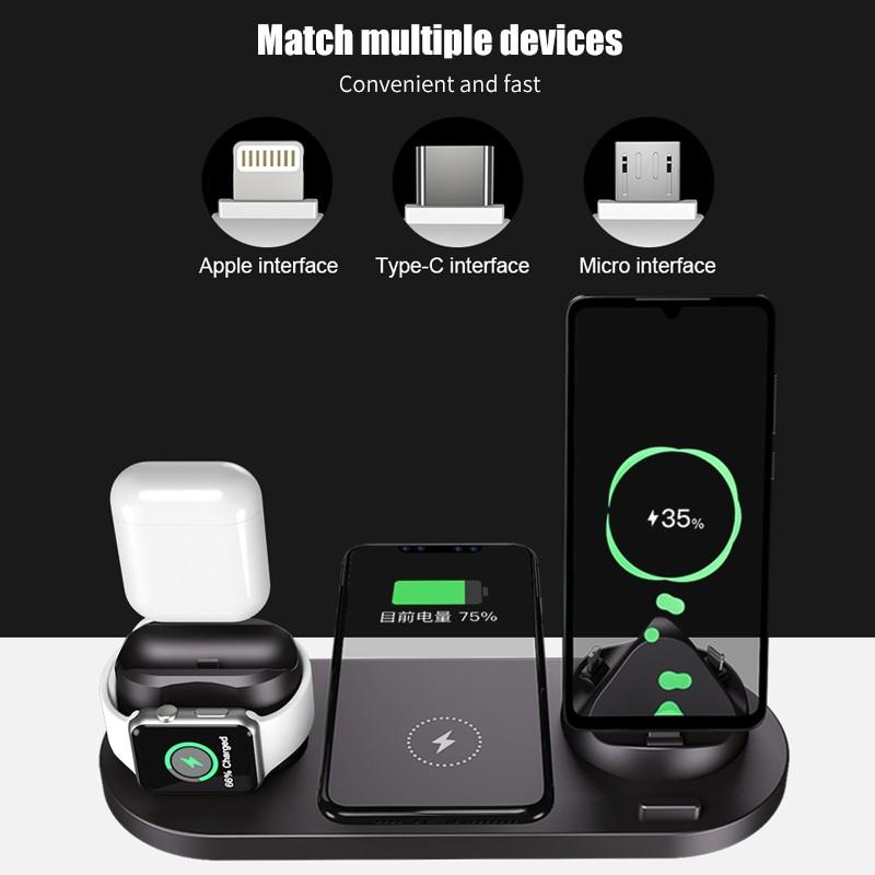 6 in 1 Wireless Charger