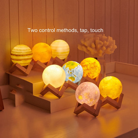 Image of 3D Print Eight Planets Lamp Night Light