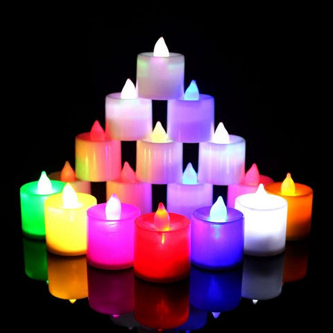 Image of LED Balloon Battery operated candle lamp multicolour.