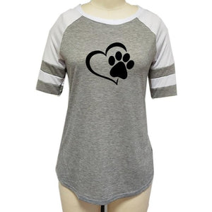 Dog Paw Print T-shirt