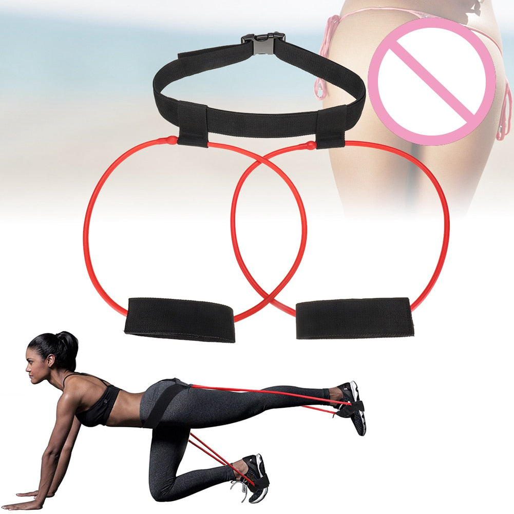 Women Leg Glute Lifter Rubber Loop Exercise Yoga Fitness Workout.