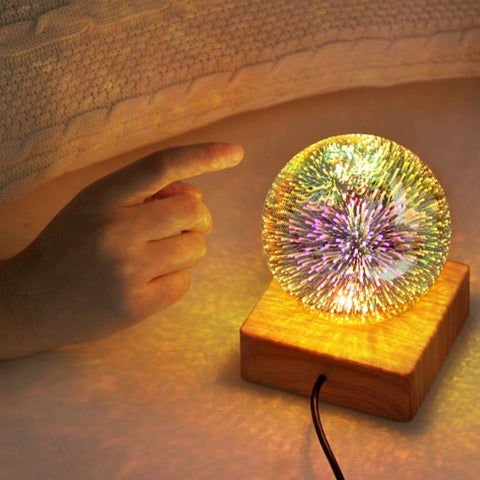 Image of 3D Fireworks Atmosphere Table Lamp