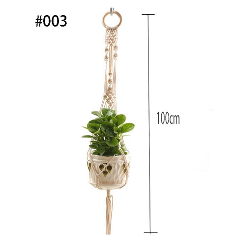 Image of Handmade Macrame Plant Hanger Wall Decoration