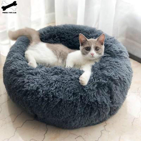 Image of Pet Dog Bed Comfortable Donut Cuddler.