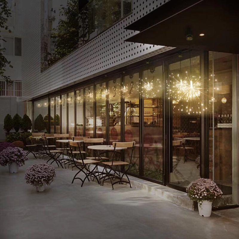 Festival Hanging Starburst String Lights.