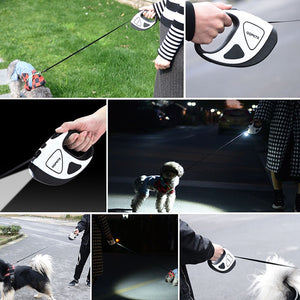 Pet Dog Automatic Retractable Fiber Leash