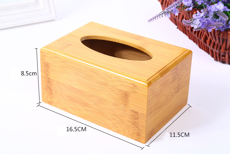Bamboo Tissue Holder Case