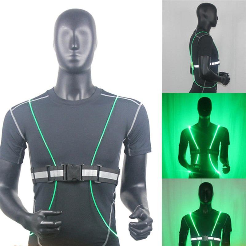 360 Reflective LED Flash Driving Vest High Visibility Night.