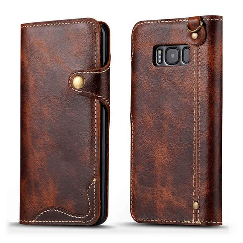 Image of Real Leather Case for Samsung Galaxy.