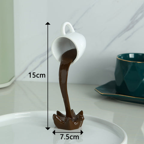 Image of Coffee Cup Hanging Spoof 3D Three-Dimensional