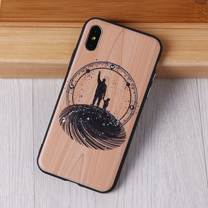 Imitative Wood Cover For Iphone