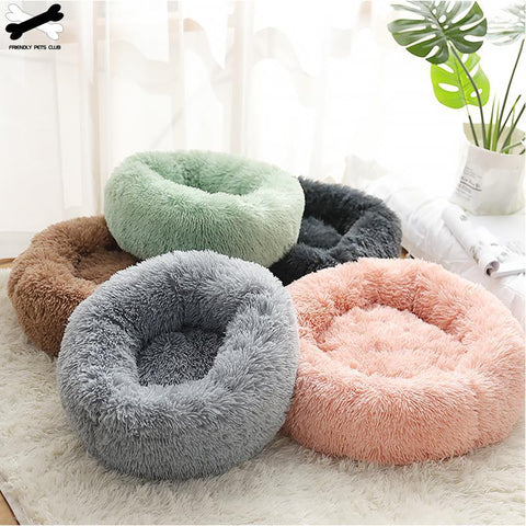 Image of Pet Dog Bed Comfortable Donut Cuddler.