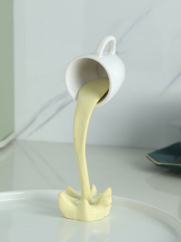 Image of Coffee Cup Hanging Spoof 3D Three-Dimensional