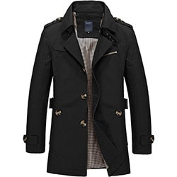 Image of Casual Fit Overcoat Jacket.