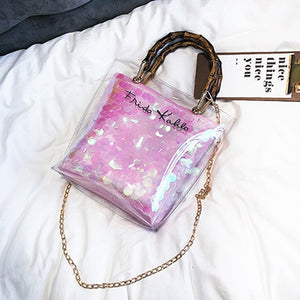 Transparent Women Hand Bags