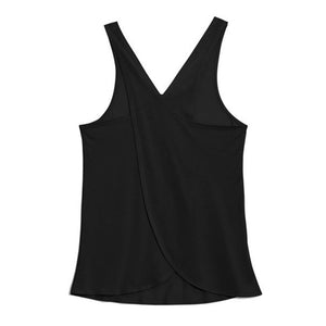 Cross Back Sleeveless Tops