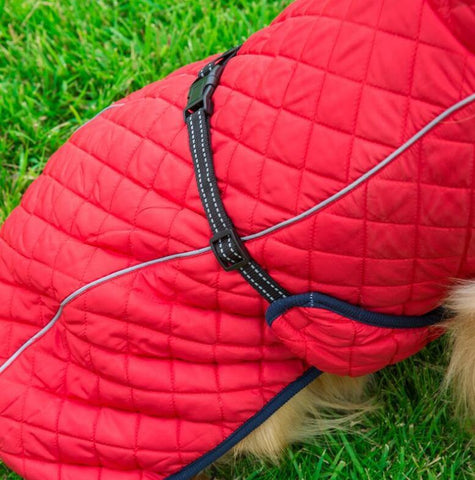 Image of Dog Clothes Winter Thickening Warm Pet Reflective Outdoor Jacket Coat.