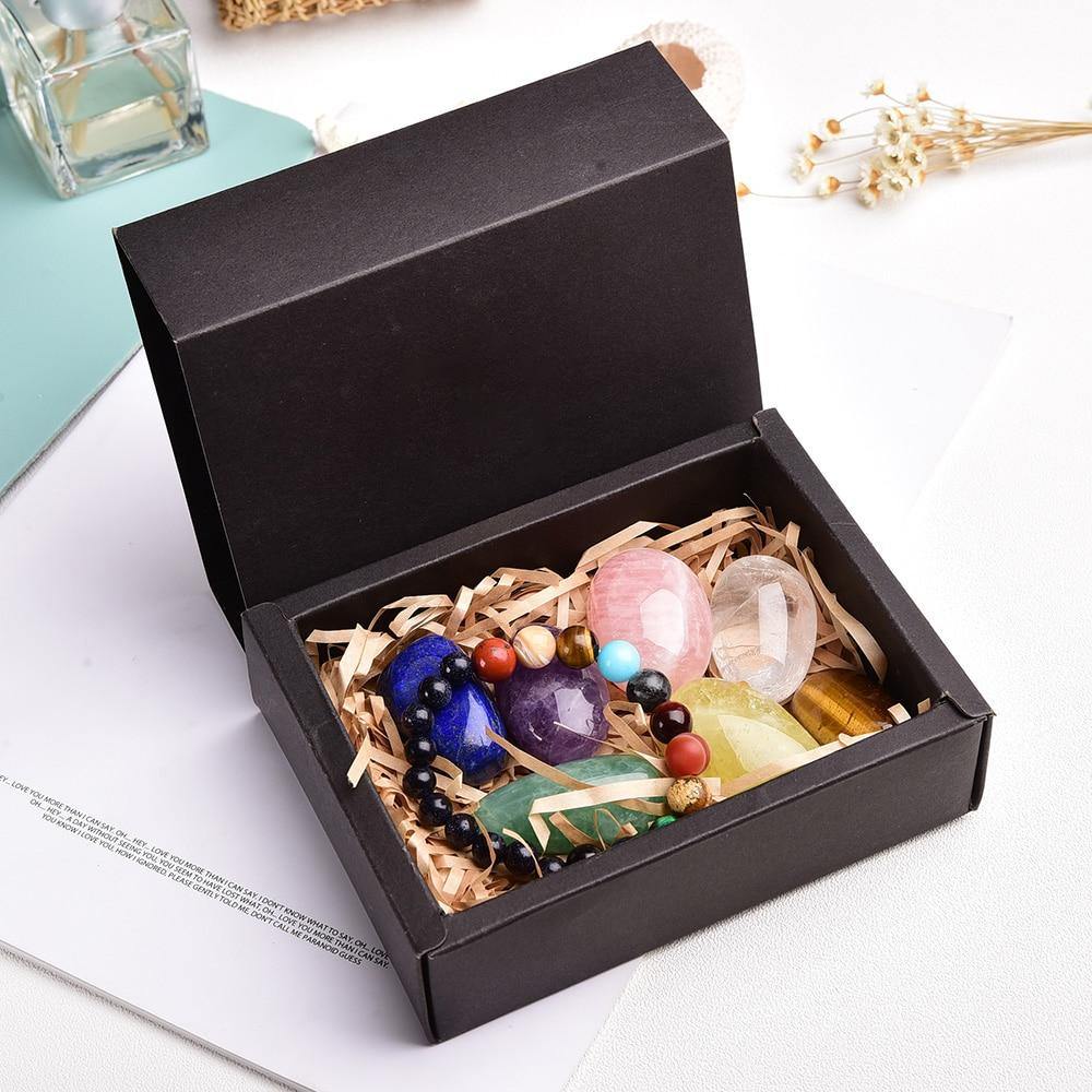 8pcs Natural crystal original Chakra Healing Stone.