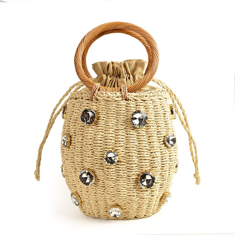 Image of Crystal Straw Bag