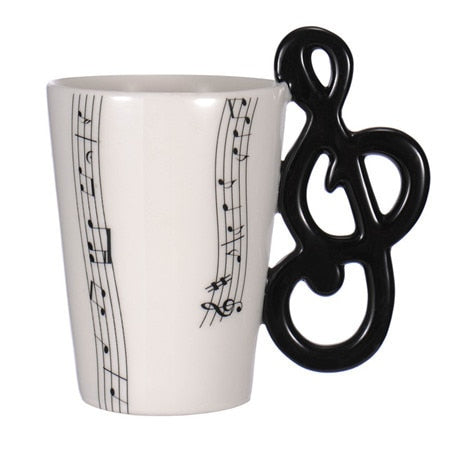 Image of Guitar Ceramic Cup Unique Gift.