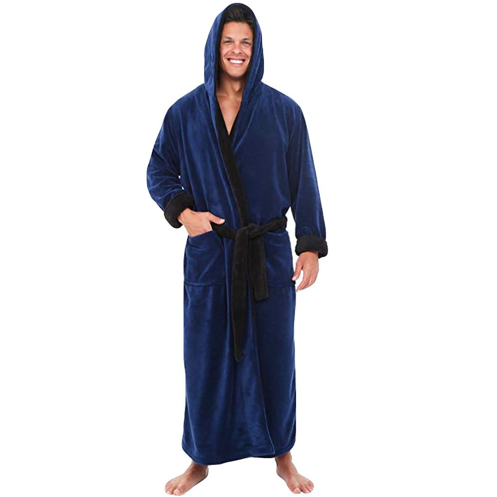 Men's Winter  Long Sleeved Dressing Gown.