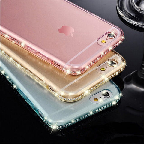 Image of Diamond Bling Transparent Phone Case for iPhone