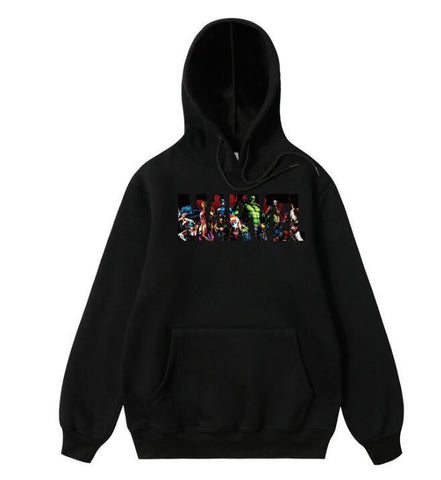 Image of marvel print Hoodie.