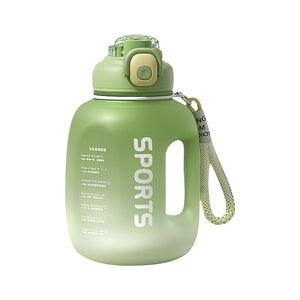 1.7L Super Capacity Gradient Straw Sports Fitness Water Bottle