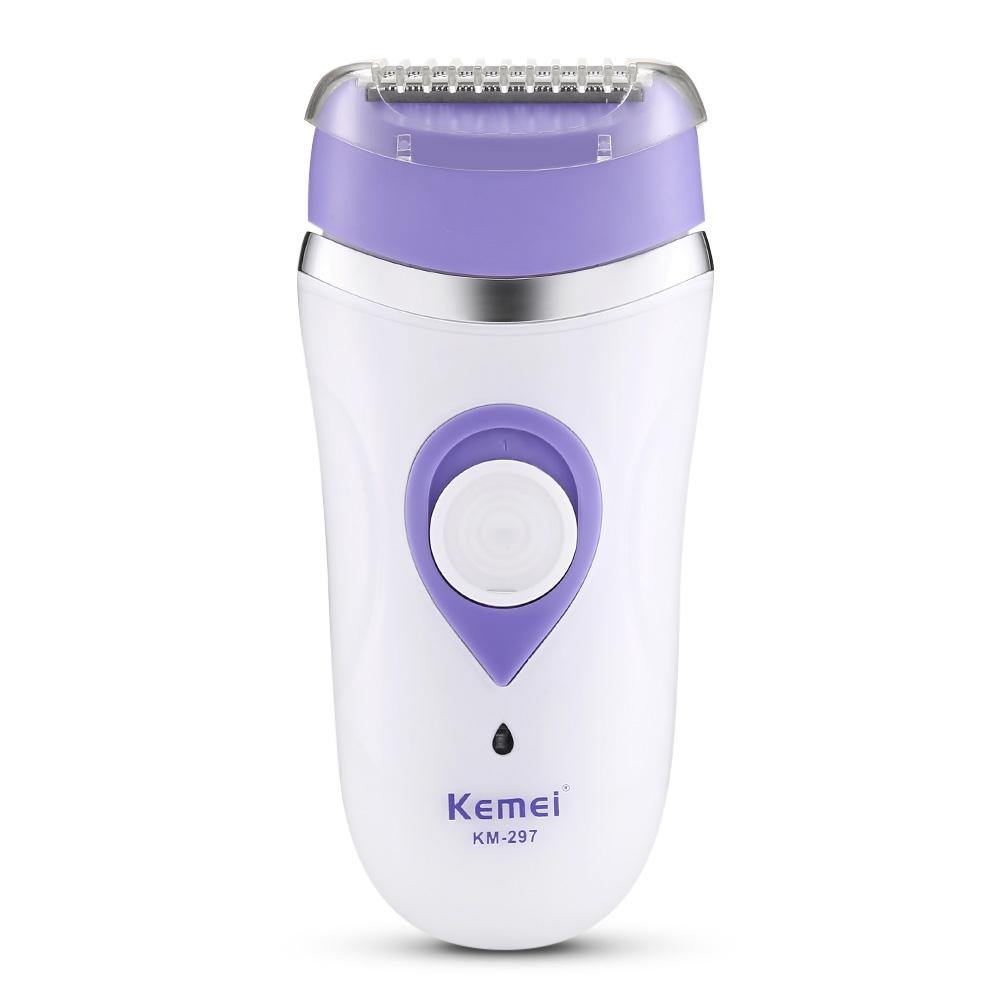 Kemei KM - 297 Epilator Lady Shaver Facial Cleaning Brush.