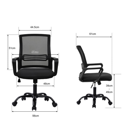 Image of Computer Chair for Home Office (Black)