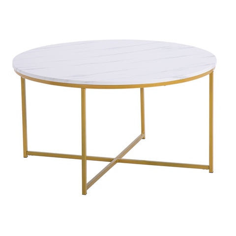 Image of Marble Simple Round Coffee Table