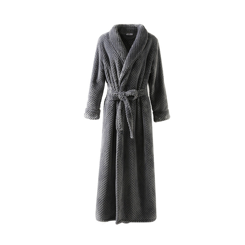 Women Winter Extra Long Robe Soft Warm  Dressing Gown.