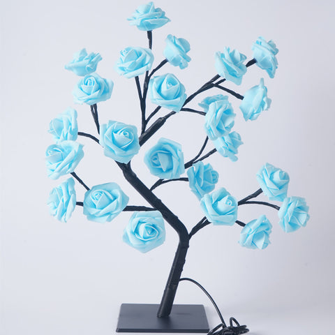 Image of Led Rose Tree Bouquet Table Lamp